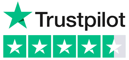 We are rated 4.7 on Trustpilot, click here to view and rate